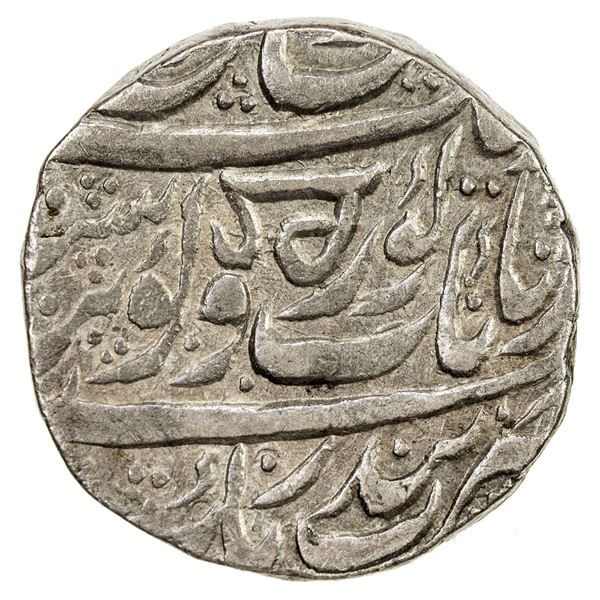 SIKH EMPIRE: AR rupee (11.00g), Kashmir, VS1878. VF