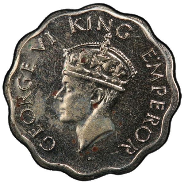 BRITISH INDIA: George VI, 1936-1947, 1 anna, 1938(c). PCGS PF62