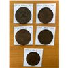 Image 1 : HUNAN: Republic, LOT of 5 copper coins