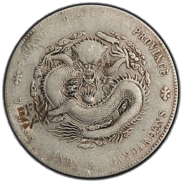 KIANGNAN: Kuang Hsu, 1875-1908, AR dollar, CD1901. PCGS VF