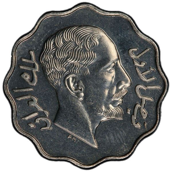 IRAQ: Faisal I, 1921-1933, 4 fils, 1931/AH1349. PCGS PF66
