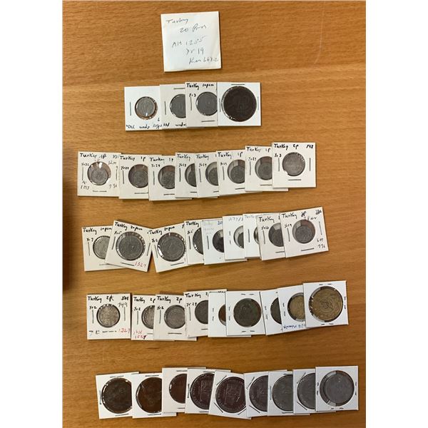 TURKEY: LOT of 40 coins & tokens