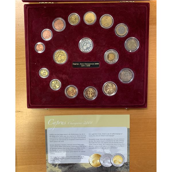 CYPRUS: SET of 14 coins and 3 medals