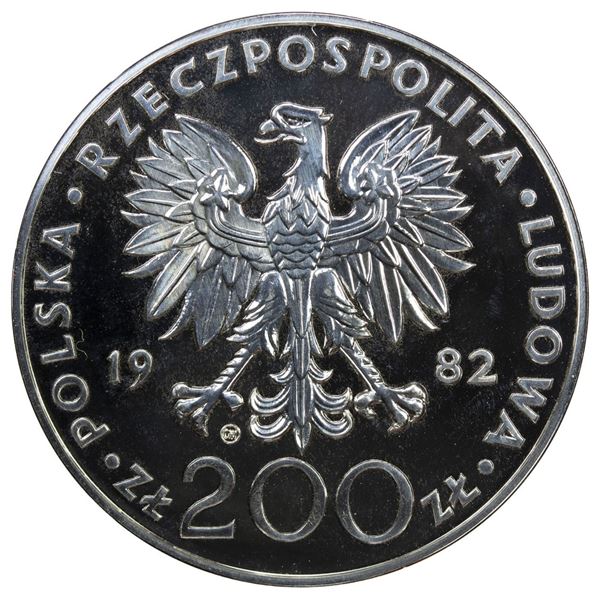 POLAND: People's Republic, AR 200 zlotych, 1982. BU