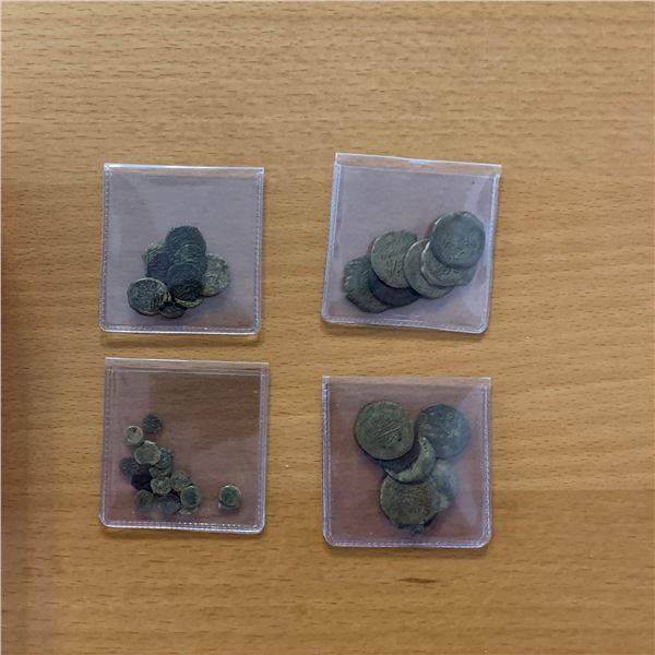 HARAR: LOT of 38 brass coins