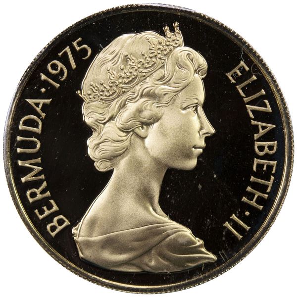 BERMUDA: Elizabeth II, 1952-, AV 100 dollars, 1975. PF