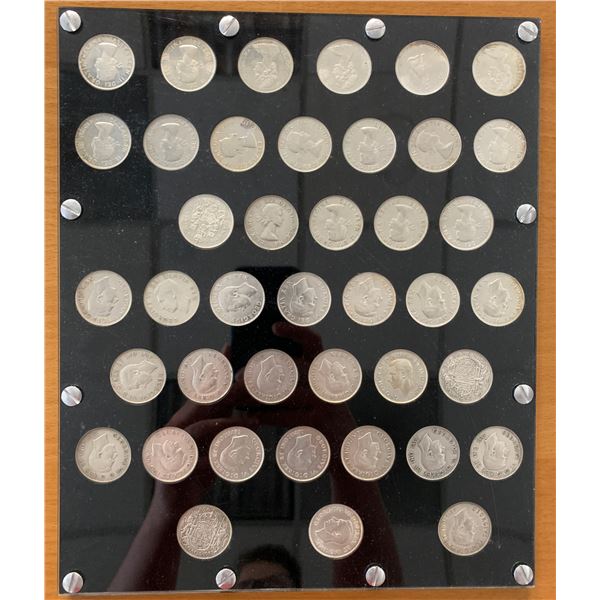 CANADA: SET of 41 AR half dollars