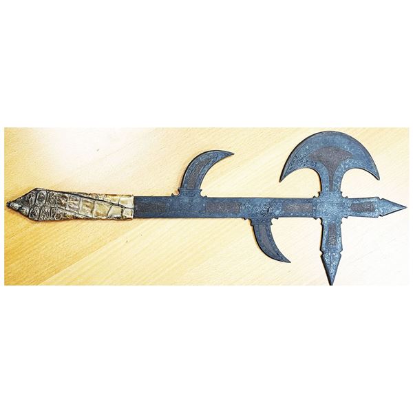 ETHNOGRAPHIC: AFRICA: iron poleaxe