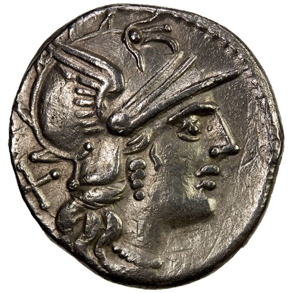 ROMAN REPUBLIC: P. Aelius Paetus, AR denarius (3.49g), Rome, 138 BC. VF