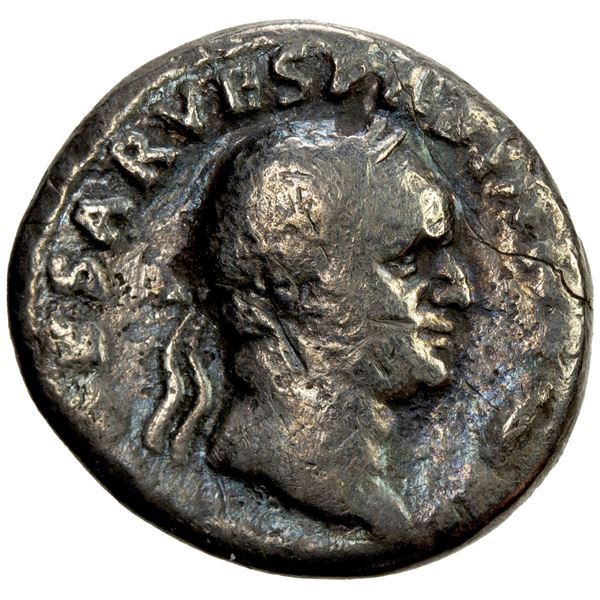 ROMAN EMPIRE: Vespasian, 69-79 AD, AR denarius (2.51g), 69-70 AD. VG