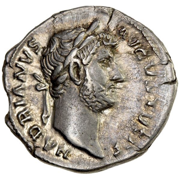 ROMAN EMPIRE: Hadrian, 117-138 AD, AR denarius (3.10g), Rome, 128-129 AD. VF-EF