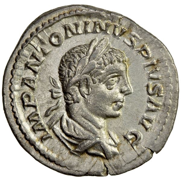 ROMAN EMPIRE: Elagabalus, 218-222 AD, AR denarius (3.06g), Rome. VF