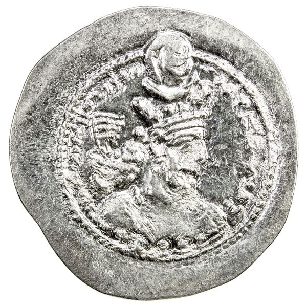 SASANIAN KINGDOM: Varhran V, 420-438, AR drachm (4.17g), MA (Media). AU