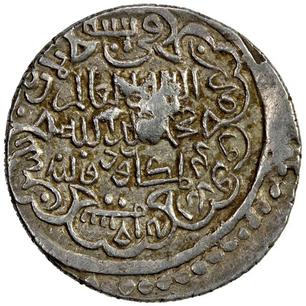 ILKHAN: Muhammad Khan, 1336-1338, AR double dirham (2.43g), Erzurum, AH739. EF