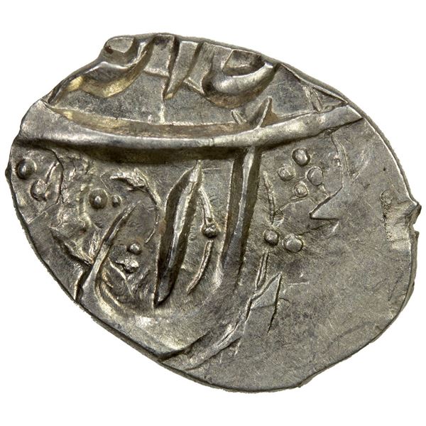 SAFAVID: 'Abbas I, 1588-1629, AR bisti (0.73g), Mashhad, AH(10)37. UNC