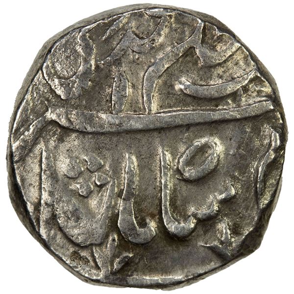 DURRANI: Shah Zaman, 1793-1801, AR rupee (11.07g), Dera, ND. EF