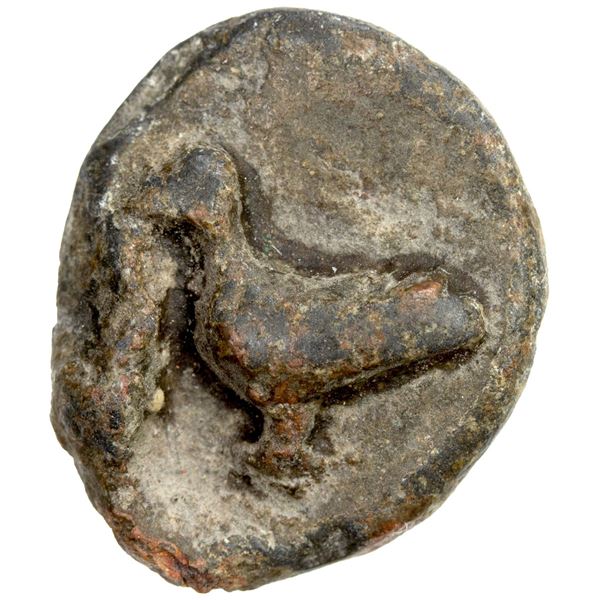 SATAVAHANAS: Anonymous, ca. 2nd century AD, lead unit (3.88g). VF-EF