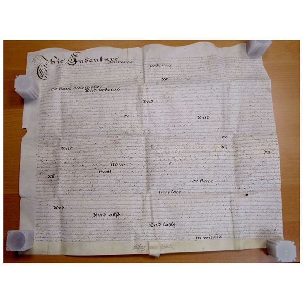 ENGLAND: James II, 1685-1688, indenture document, 1686. EF