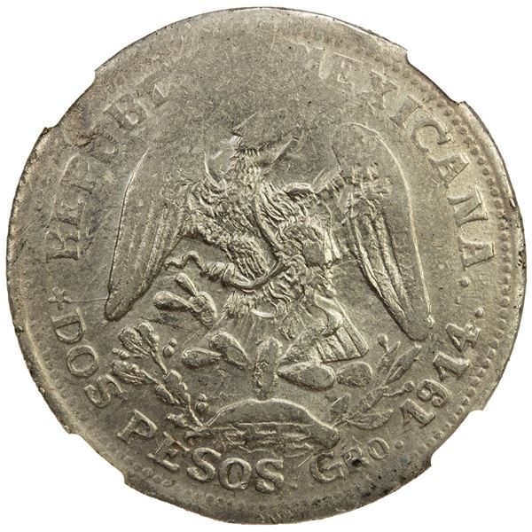 MEXICO: Revolutionary Issue, AR 2 pesos, Guerrero, 1914. NGC UNC