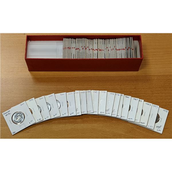 WORLDWIDE: AMERICAS: LOT of 68 coins