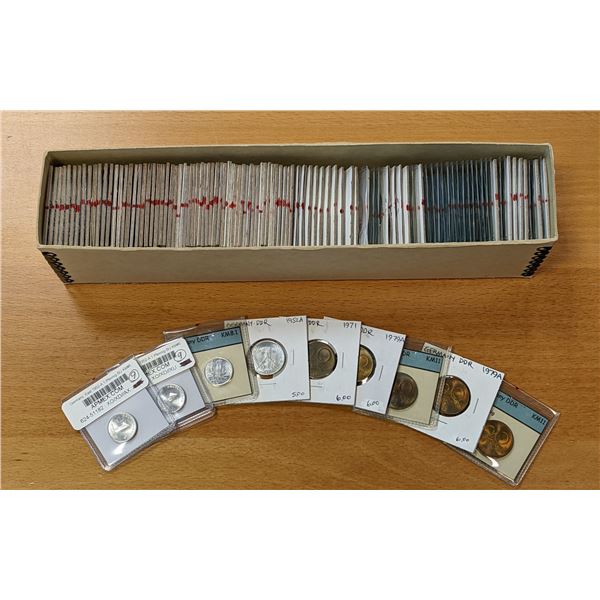 WORLDWIDE: EUROPE: LOT of 114 coins