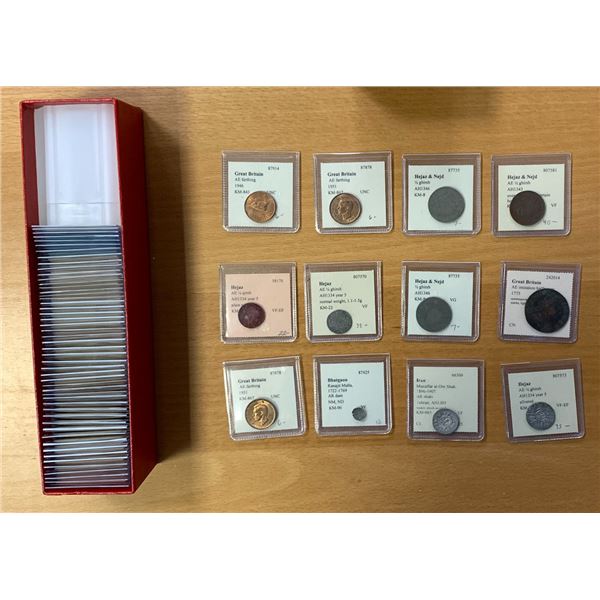WORLDWIDE: LOT of 62 coins