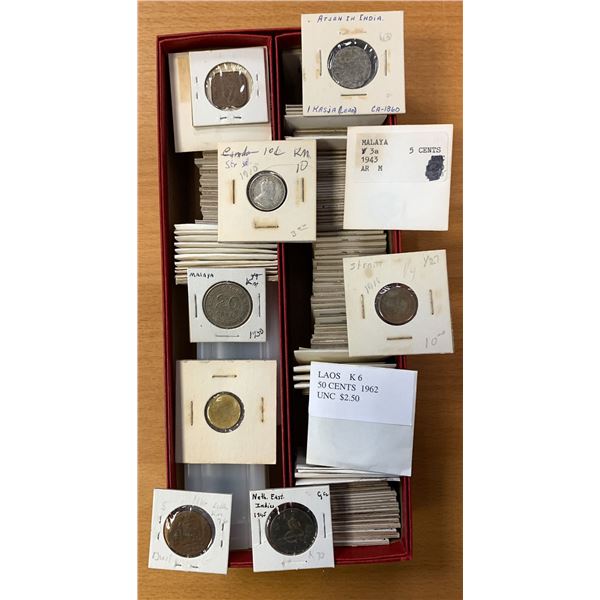 WORLDWIDE: LOT of 149 coins & 4 sets