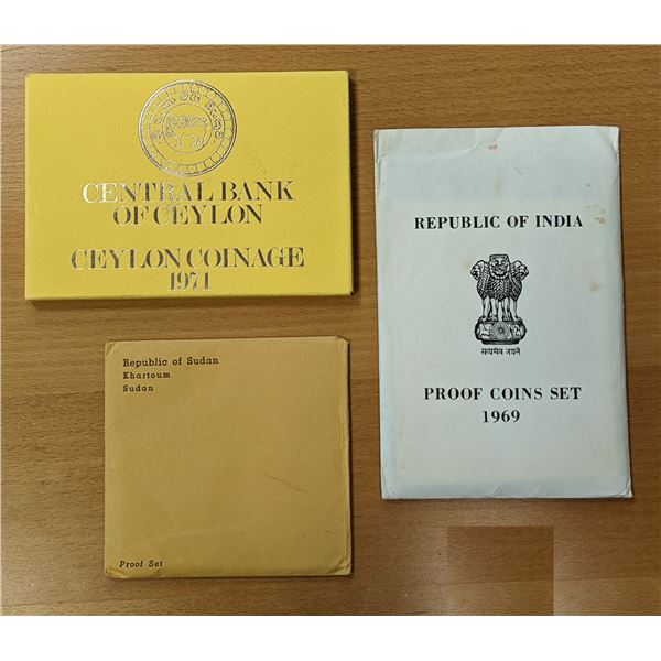WORLDWIDE: LOT of 3 proof sets