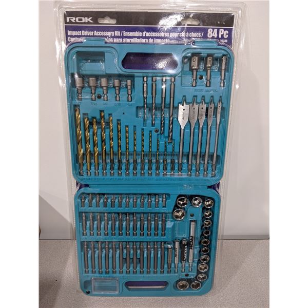 ROK 84 Pc Impact Driver Accessory kit - Brand New