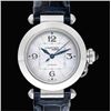Image 1 : Cartier Steel Pasha Midsize On Strap Model #WSPA0012