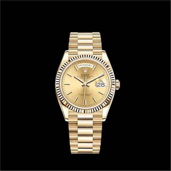 Rolex New 36MM Day Date YG Model #128238