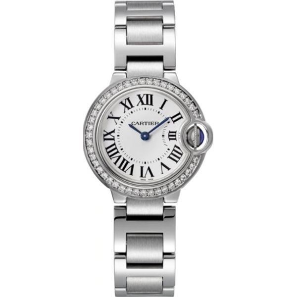 Cartier 28MM BB with Diamond Bezel Model #W4BB0015