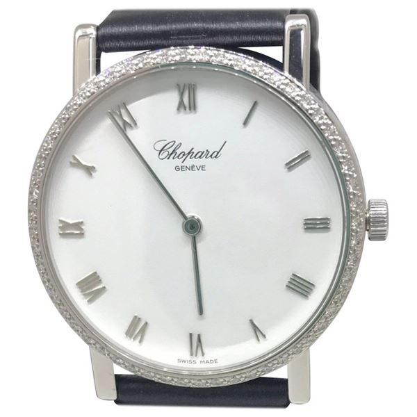 Chpard LUC on strap with Diamond Bezel Model #173154/1001