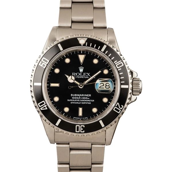 Pre-owned Rolex  Submariner 168000