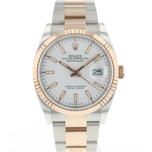 Rolex 36MM Datejust SS/RG Model #126231
