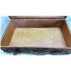 Image 8 : VINTAGE LEATHER SUITCASE, IRON ICE TONGS, CARBIDE INSERT ROCK BITS AND ROAD FLARES