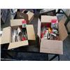 Image 1 : 2 BOXES OF NEW GROUNDING SCREWS, CABLE FITTINGS, NAIL STRAPS AND MORE