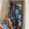 Image 5 : BOX OF POWER TOOLS AND TROUBLE LIGHT
