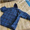 Image 10 : New Condor 2XL Blue flannel Button-up shirt with  hood