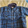 Image 2 : New Condor 2XL Blue flannel Button-up shirt with  hood