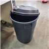 Image 1 : ROUGHNECK GARBAGE PAIL WITH LID AND TWO 10KG PAILS OF ICE SALT