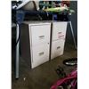 Image 1 : 2 DOUBLE DRAWER FILE CABINETS WITH ONE KEY, KEYED ALIKE
