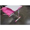 Image 3 : WYMO KIDZ ADJUSTABLE HEIGHT PINK AND WHITE DESK AND CHAIR AND PLASMA CAR RIDE ON TOY