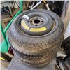 Image 1 : PAIR OF 13 INCH MICHELIN TIRES AND 13 INCH SPARE ON RIMS