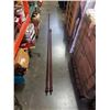 Image 1 : 2 WOOD POLES 10.5FT AND 6.5FT