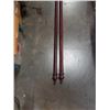 Image 2 : 2 WOOD POLES 10.5FT AND 6.5FT