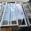 Image 3 : 5 SINGLE PANE FORT OR SHED WINDOWS AND EXTRA FRAME 2 ARE SLANTED 2 ARE CLEAR 3 ARE FROSTED 42" X 16"