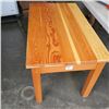Image 2 : 25" x 42" WOODEN TABLE