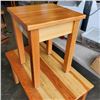 Image 3 : 25" x 42" WOODEN TABLE AND 20" X 20" TABLE