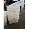 Image 2 : LOT OF TOTES AND LIDS, 9 lids, 15 totes